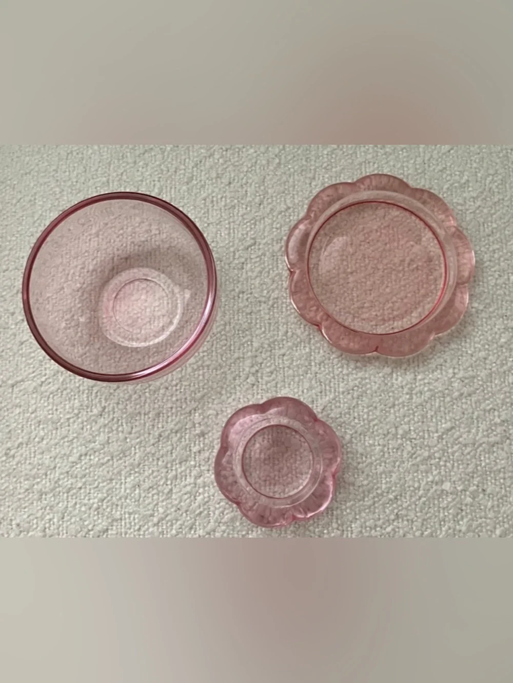 IKEA pink glass